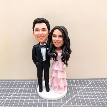 Custom Couple Bobbleheads, Handmade Wedding Cake Toppers, Personalized Anniversary Gifts