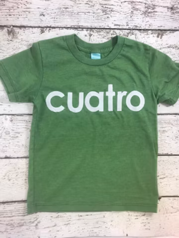 spanish birthday shirt, cuatro shirt, four shirt, fourth birthday, colorful birthday shirt, fiesta party, kid's birthday tee, spanish
