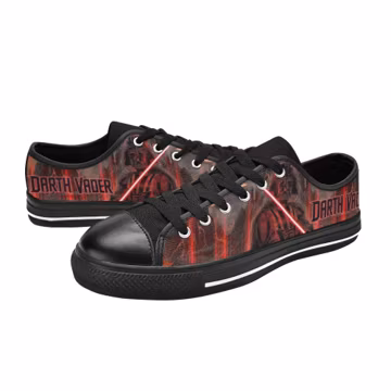 Darth Vader Custom Shoes Painted Low Top Sneakers Custom Footwear