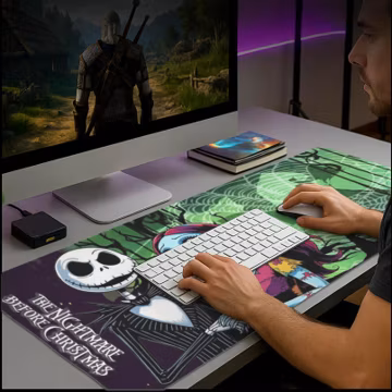 The Nightmare Before Christmas Mouse Pad Gaming Desk Mat Custom for PC Gamer Setup