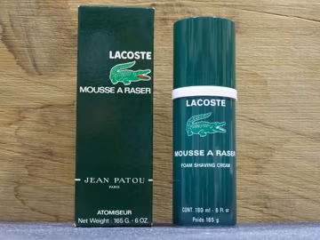 Lacoste Jean Patou Mousse a Raser 165ml Shaving Foam Vintage very Rare