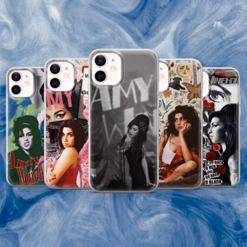 Amy Winehouse Phone Case Music Cover for iPhone 17e, 17Pro, 16, 15, 14, 13, 12, Samsung S26, S25, S24Fe, A56, A17, A16, Pixel 10A, 10Pro, 9A
