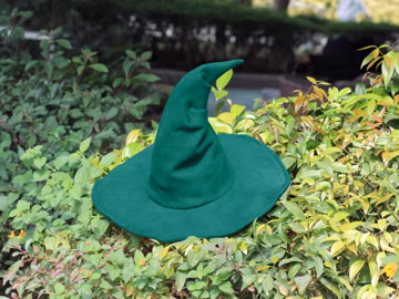 Gothic wizard hat,Felt forest hat, Casual magic hat,Cosplay witch hat for women
