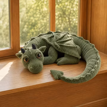 floppy dragon crochet pattern, sleeping dragon crochet pattern microamigurumi, Crochet Floppy Dragon Plushy PDF | ORIGINAL Pattern