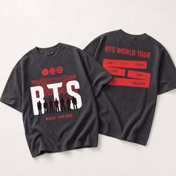 BTS Shirt for Women, Comfort Colors World Tour 2026 Tee, Arirang Kpop Concert Shirt, Bangtan ARMY Fan Gift