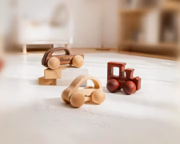 1 Piece Handmade Wooden Toy Car, Cute Minimalist Vehicle Toy, Small Push Toddler Plaything, Kids Nursery Decor, Little Driver Gift for Baby