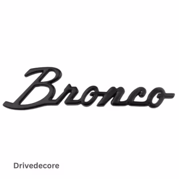 Ford Bronco Metal Fender Side Letter Badge Emblem Sticker