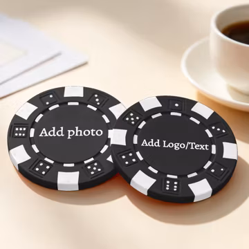 Custom Photo Logo Poker Chip – Personalized Casino Style Token