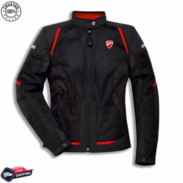 Ducati Flow C4+ Women's Motorcycle Jacket | Armoured & Waterproof Touring Racing Riding and Touring Gear
