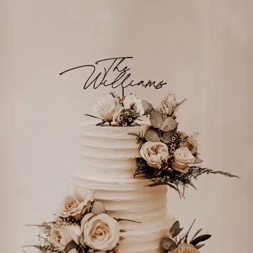 Personalized Wedding Cake Topper, Rustic Wedding Cake Topper, Custom Cake Topper for Wedding, Anniversary Cake Topper, Wedding Cake Decor