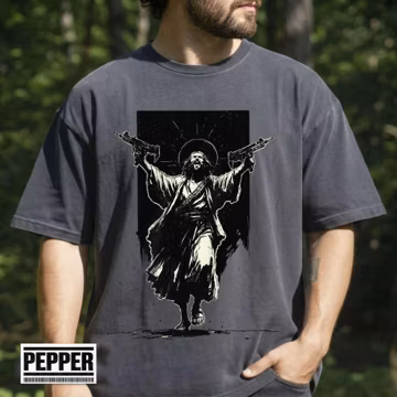 Uzi Jesus Shirt Dungeon Crawler Carl Princess Donut Tactical God Badass Christian Humor Gift