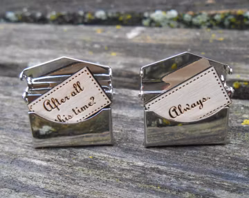 Personalized Envelope Cufflinks. Wedding, Gift For Men, Groom Gift, Anniversary, Birthday, Valentine