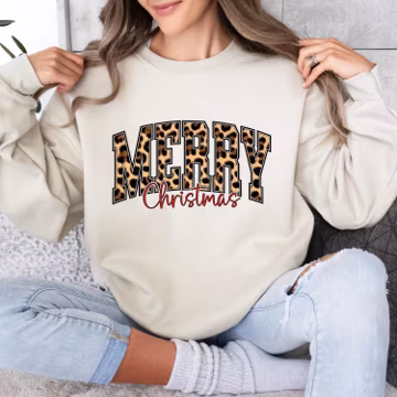 Comfort Colors® Merry Christmas Sweatshirt, Buffalo Plaid Sweater, Christmas Family Crewneck, Xmas Gift Idea, Woman Xmas Shirt, Gift For Her