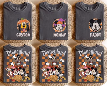 Vintage Disney Halloween All Characters Shirts, Mickey And Friends Halloween Shirt, Halloween Party Shirts, Disney Family Halloween Shirts