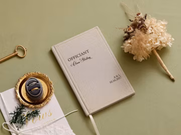 Pastor Gift Notebook, Personalized Officiant Lined Book, Will You Be Our Officiant, Journal Wedding, Reverend Gift, Custom Officiant Gift
