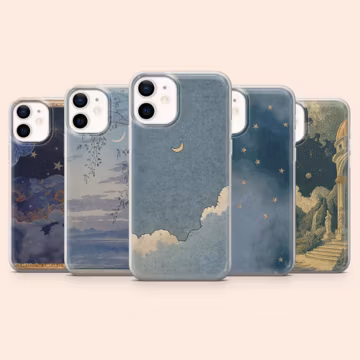 Celestial Phone Case Vintage Sky Cover for iPhone 17Pro, 16e, 15, 14, 13, 12, Samsung S26, S25, S24, S23, A16, A56, A55, Pixel 10A, 9Pro, 8