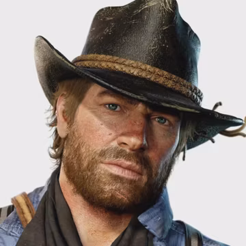 Arthur Morgan Cowboy Hat Handmade Real Cowhide Leather Western