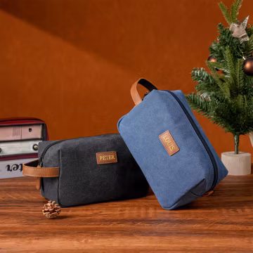 Personalized Toiletry Bag – Custom Travel Dopp Kit Gift for Him