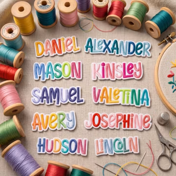 Custom Colorful Name Patch, Personalized Embroidered Iron On Badge for Backpack Hat Jacket, Custom Name Gift