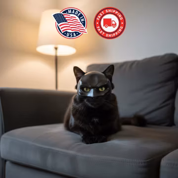 Catman – The Original Batman Cat Mask Costume – Funny Pet Cosplay for Cats – The Dark Meow Mask – 3D Printed