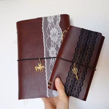 Personalized Trifold Leather Journal Cover: Custom Refillable Traveler's Notebook, Foil Stamped (A5, A6, Regular, B6)