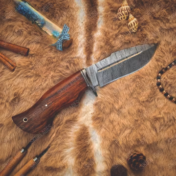 Handmade Damascus Steel Chef Knife Rose Wood Handle gift for him, birthday gift, anniversary gift, groomsmen gift, gift for husband