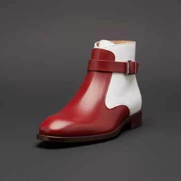 Red & White Boots – Handmade Men’s Dress Shoes