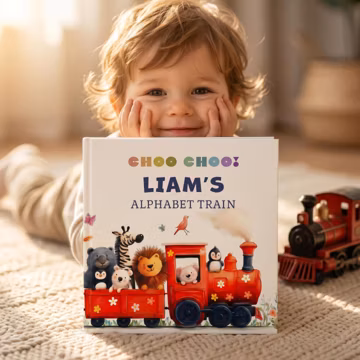 Personalized Baby ABC Story Book, Kids Alphabet Keepsake Gift, First Birthday Present for Toddler