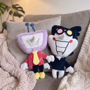 Deltarune Spamton & Tenna Plush Toy, Kawaii Game Character Plushies, Cute Stuffed Doll Collectibles, Gift for Gamers Kids