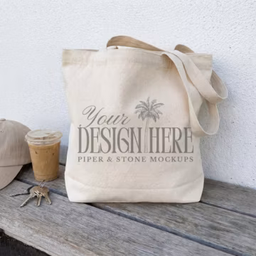 Cotton canvas tote bag mockup, OAD113 liberty bags, natural, lifestyle shopping bag, trendy, minimal, coffee, POD, print on demand