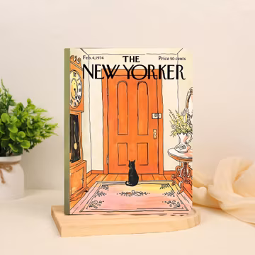 New Yorker Magazine Tablet Case with Pen Slot For iPad Air M4 2026 Air 7/6/5,iPad 11 A16 10/9/8th,iPad Pro 12.9"11",iPad Mini 6/7,Bday Gift