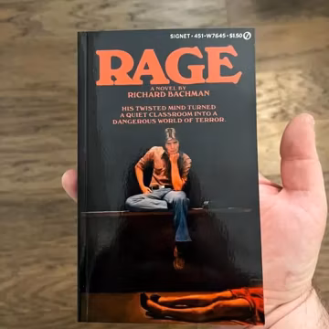 Rage by Stephen King (Richard Bachman) Paperback Psychological Thriller / Fiction Novel