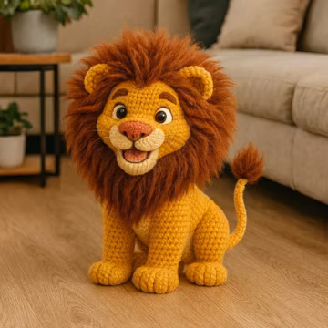 Fluffy Lion Amigurumi Crochet Pattern • Easy PDF Instructions • Beginner Friendly • Cute Safari Animal Plush DIY • Digital Download