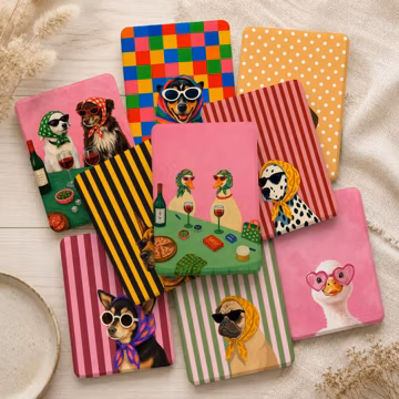 Retro Pet Oil Painting Kindle Case, Cute Dog Duck Cover for Kindle Paperwhite 12th 7", 11th 6.8", Colorsoft 2024, Kobo Gift