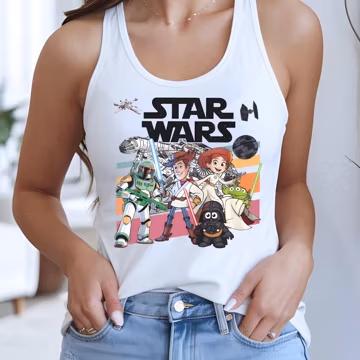 Disney Woody and Friends Star Wars Tank, Toy Story Star Wars T-Tank, Galaxy's Edge Tank, Disney Woody Jessie Buzz Lightyear Top