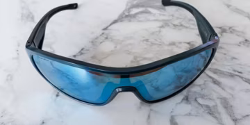 SMITH Sunglasses Spinner Matte Pacific QM4 Frame 99-01 125 CP Polarized Opal Mirror Pre-Owned