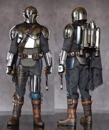 Custom 3-Piece Cosplay Flight Suit with Flak Vest and Accessories – Sci-Fi Bounty Hunter Costume