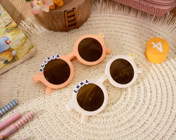 Personalized Kids Sunglasses, Custom Name Birthday Photo Prop, Kindergarten Graduation Sunnies, Back to School Glasses, Flower Girl Gift