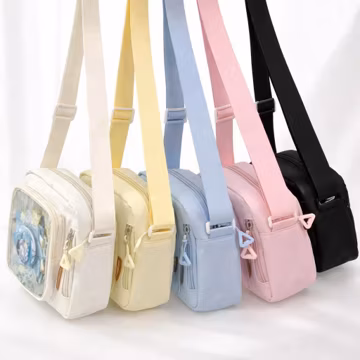 Y2K Ita Bag Mini Crossbody Transparent Pocket Korean Shoulder Bag