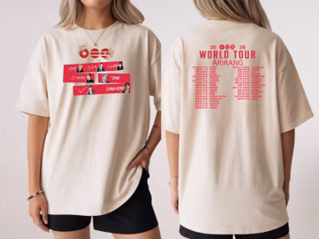 Comfort Colors® T-Shirt, BTS Arirang Shirt, BTS K-Pop Concert 2026 T-Shirt, BTS World Tour Arirang Tee, Bangtan 2026 Concert Shirt, Kpop Tee