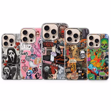 Halloween Phone Case Spooky Horror Cover for iPhone 17 Pro Max,16e,15,14,13 & Samsung S26 Ultra S25 FE A57, A56,Pixel 10,9A