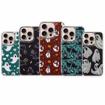 Ghosts Phone Case Halloween Cover for iPhone 17 Pro Max,16e,15,14,13 & Samsung S26 Ultra S25 FE A57, A56,Pixel 10,9A