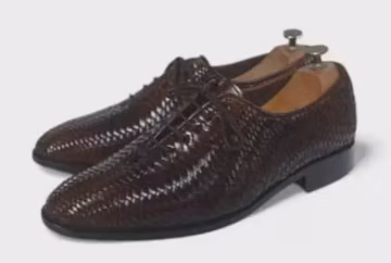 Men’s Handmade Brown Brogue Oxford Shoes – Wedding Gift – Hand-Stitched Sole Leather Dress Footwear