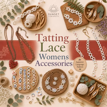 Tatting Lace Pattern Book | Japanese Diagrams, Beginner Friendly (PDF Download)