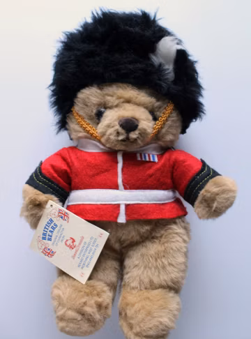 Vintage Sweet Dreams British Buckingham Bear Stuffed Animal 1980s