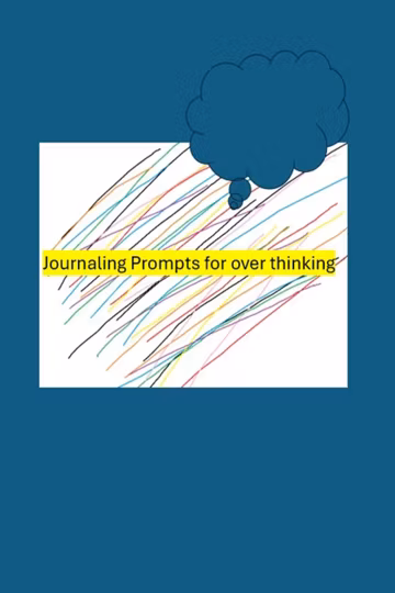 Journaling Prompts for over-thinking printables PDF 2xworksheets