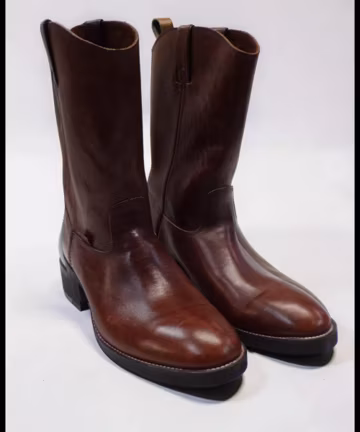 Handmade Men's Long Haul Leather Cowboy Work Boots – Genuine Leather