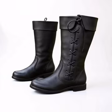 Men's Medieval Leather Boots – Handmade Genuine Leather Historical Knight Footwear