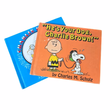 Snoopy Charlie Brown Hardcover Books Bundle Lot of 2 PL903