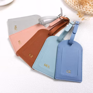 Personalized Luggage Tag, Monogram Name ID Tag Embosse,Travel Accessory,Business Travel Gift,Graduation Gift,Honeymoon gift